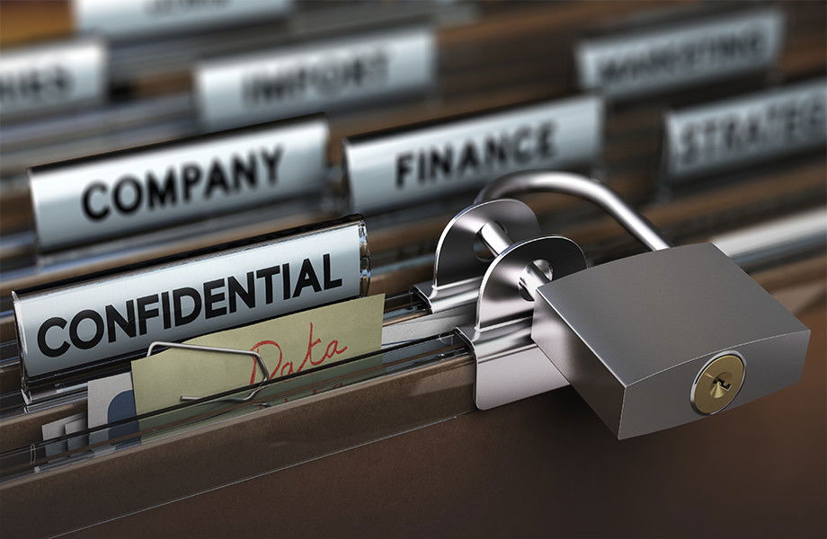 Lock on files; privacy law